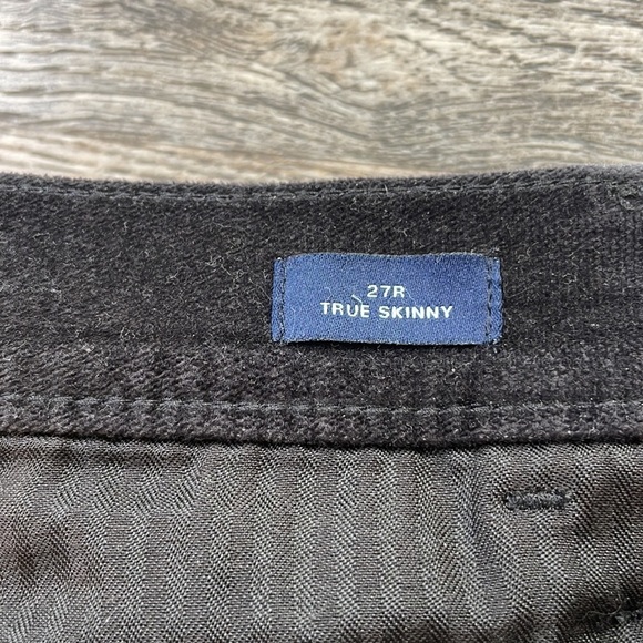 Gap Women’s Black Velvet True Skinny High Rise Pants, size 27R - Picture 3 of 10